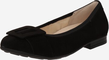 GABOR Ballet Flats in Black: front