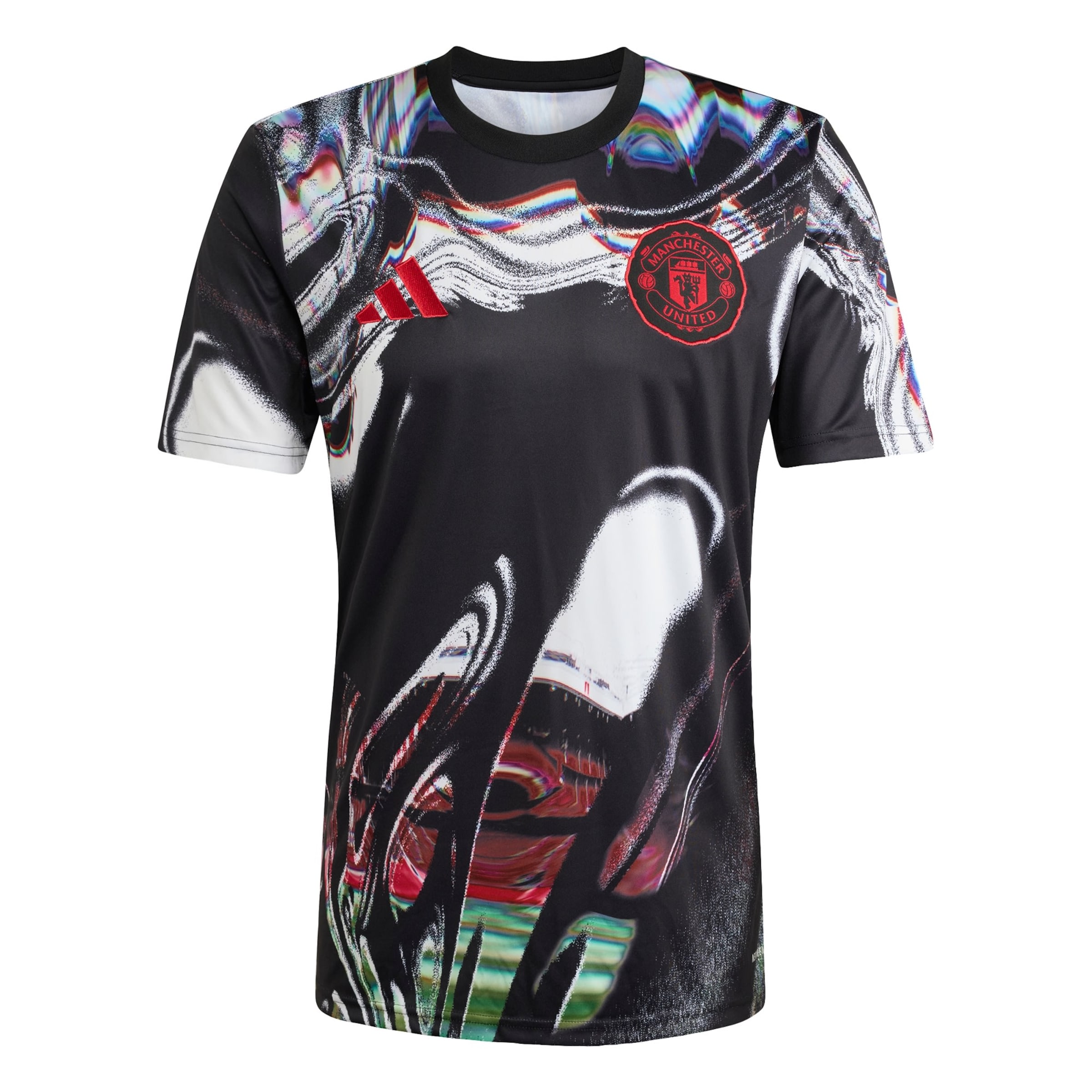 ADIDAS PERFORMANCE Funktionsshirt 'Manchester United 25/26 Pre Match' in grün / feuerrot / schwarz / weiß, Produktansicht
