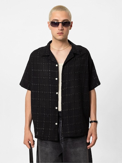 VAMOS CLO Button Up Shirt in Black, Item view