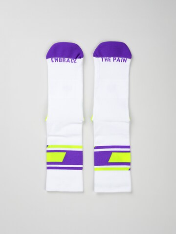 INCYLENCE Athletic Socks 'MOTTO RUNNING' in Purple