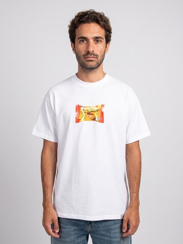 Carhartt WIP Bluser & t-shirts 'S/S ROAD SIDE SNACK T-SHIRT WHITE' i hvid