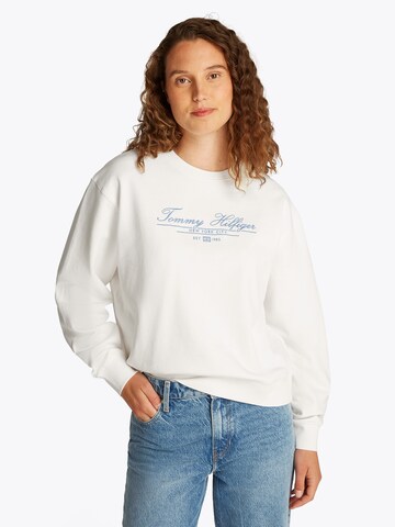 TOMMY HILFIGER Μπλούζα φούτερ σε λευκό: μπροστά
