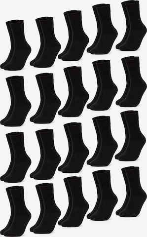 Occulto Socks 'Ingo 20P' in Black: front