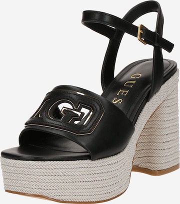 GUESS Remmisandaalit värissä musta: etupuoli