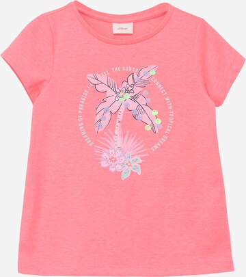 T-Shirt s.Oliver en rose : devant