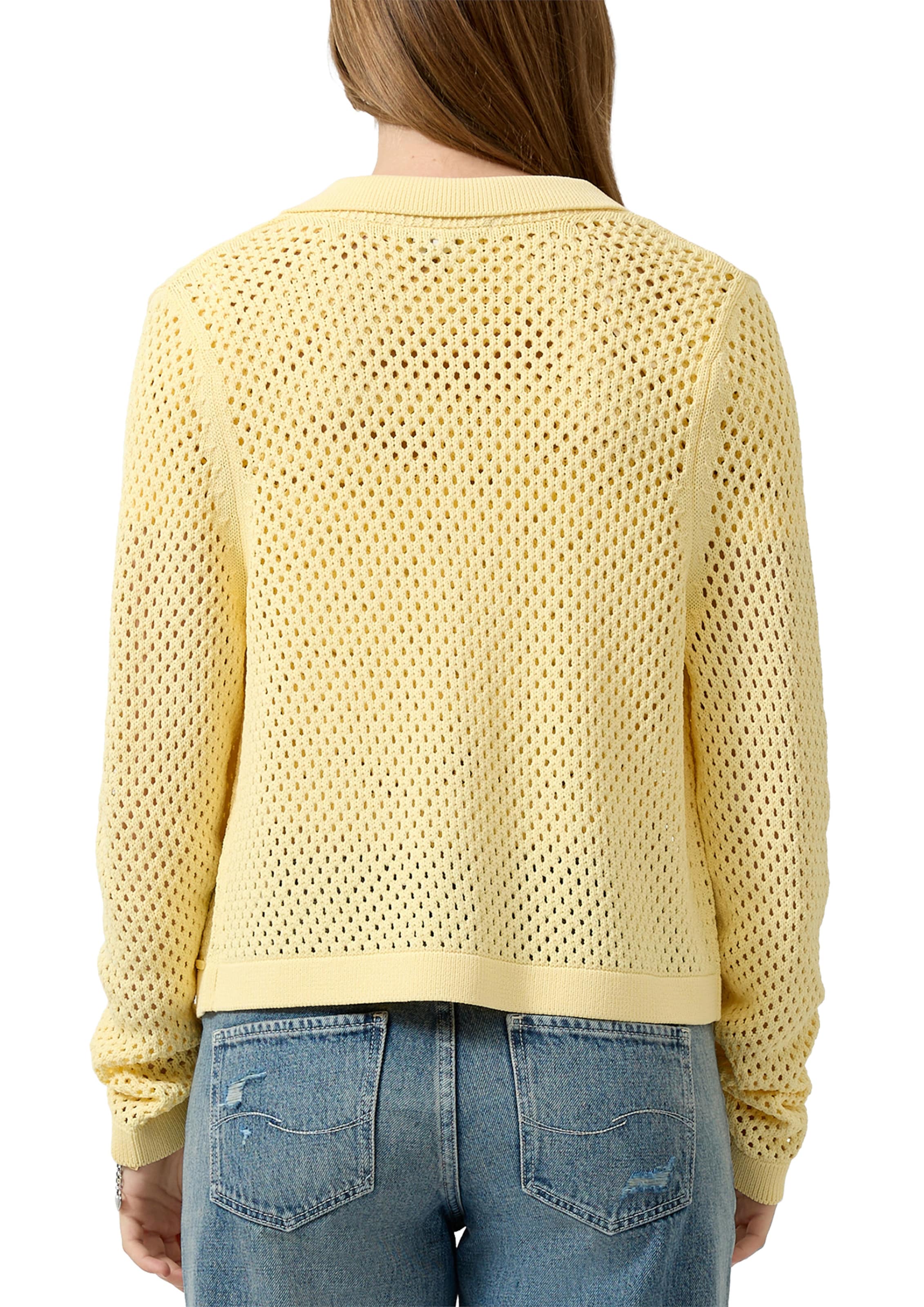 Cardigan QS en jaune