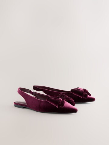 Next Лодочки с открытой пяткой в Красный