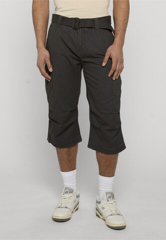 INDICODE JEANS Regular Cargobroek 'INColos' in Zwart: voorkant