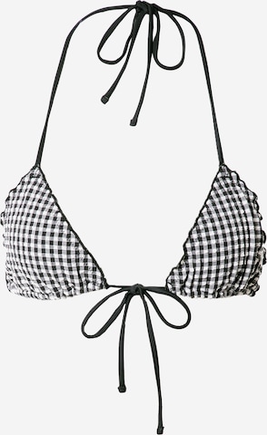 Boux Avenue Triangle Bikini Top 'GINGHAM' in Black: front