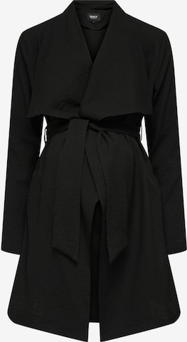 Only Maternity Between-Seasons Coat in Black: front