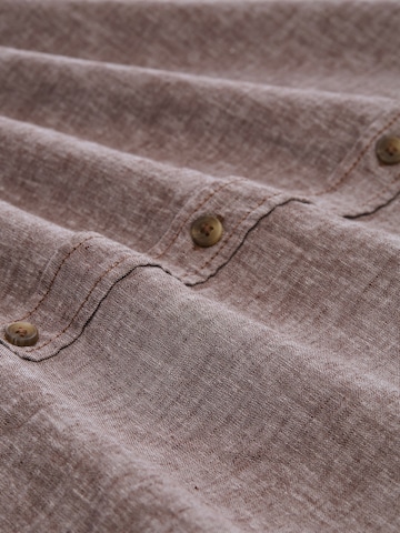 brūns TOM TAILOR Standarta piegriezums Krekls