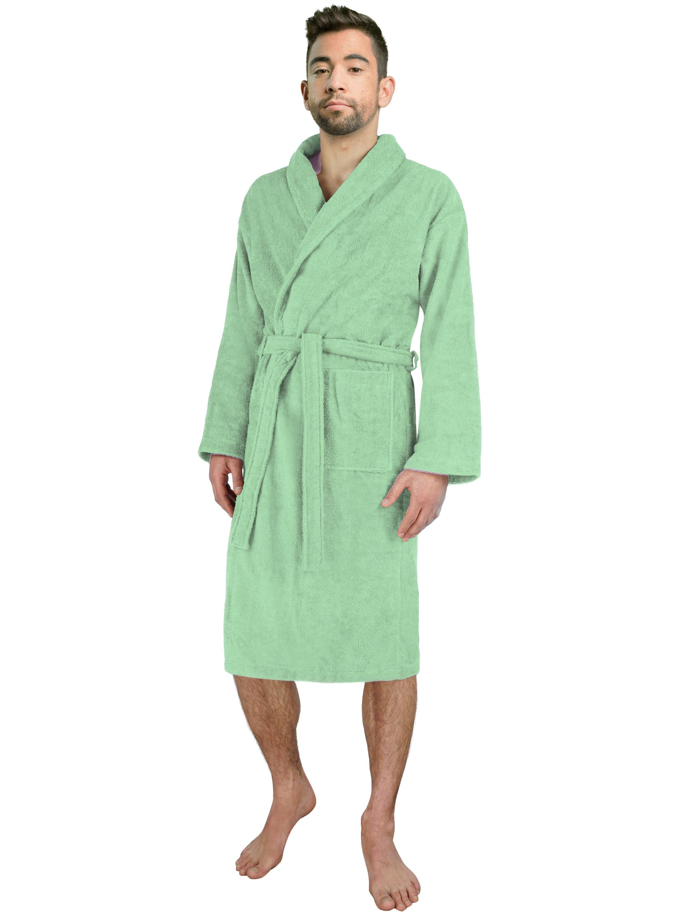 normani Badjas lang  in Groen: voorkant