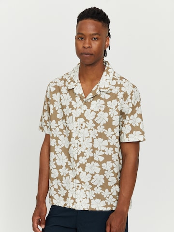 mazine Regular fit Button Up Shirt ' Honolulu Shirt ' in Green: front