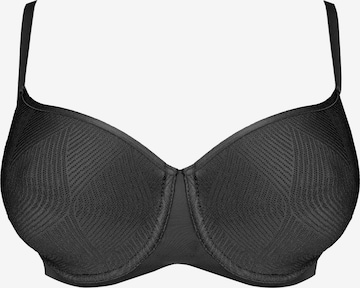 SugarShape T-shirt Bra 'Taya' in Black: front