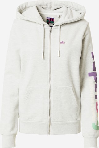 Superdry Sweatjacke in Grau: predná strana