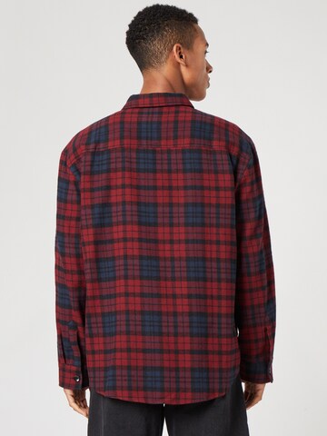 ABOUT YOU x Kevin Trapp Regular fit Button Up Shirt 'Ruben' in Red