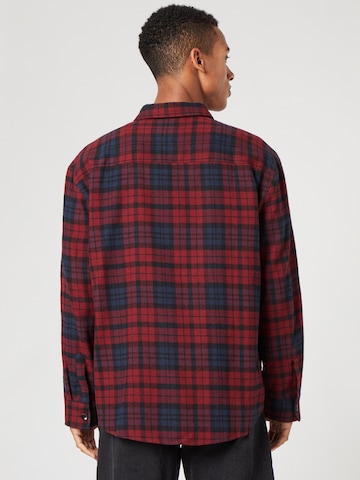 ABOUT YOU x Kevin Trapp Regular fit Button Up Shirt 'Ruben' in Red