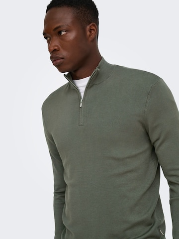 Only & Sons Trui 'ONSWyler' in Grijs