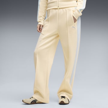 PUMA Loosefit Broek 'T7 Always On' in Geel: voorkant