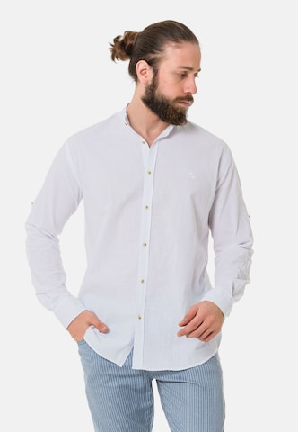 CIPO & BAXX Regular Fit Hemd in Weiß: predná strana