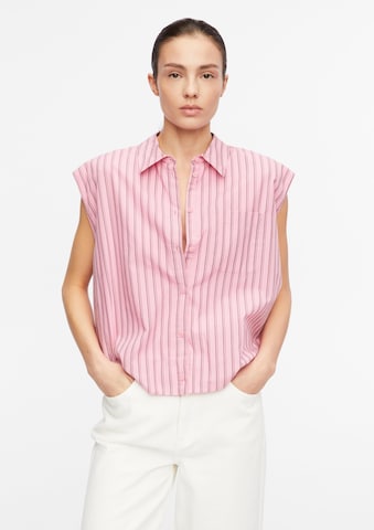Chemisier COMMA en rose : devant