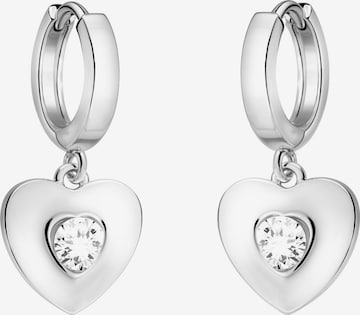 Sofia Milani Ohrringe 'Heart' in Silber: Vorderseite