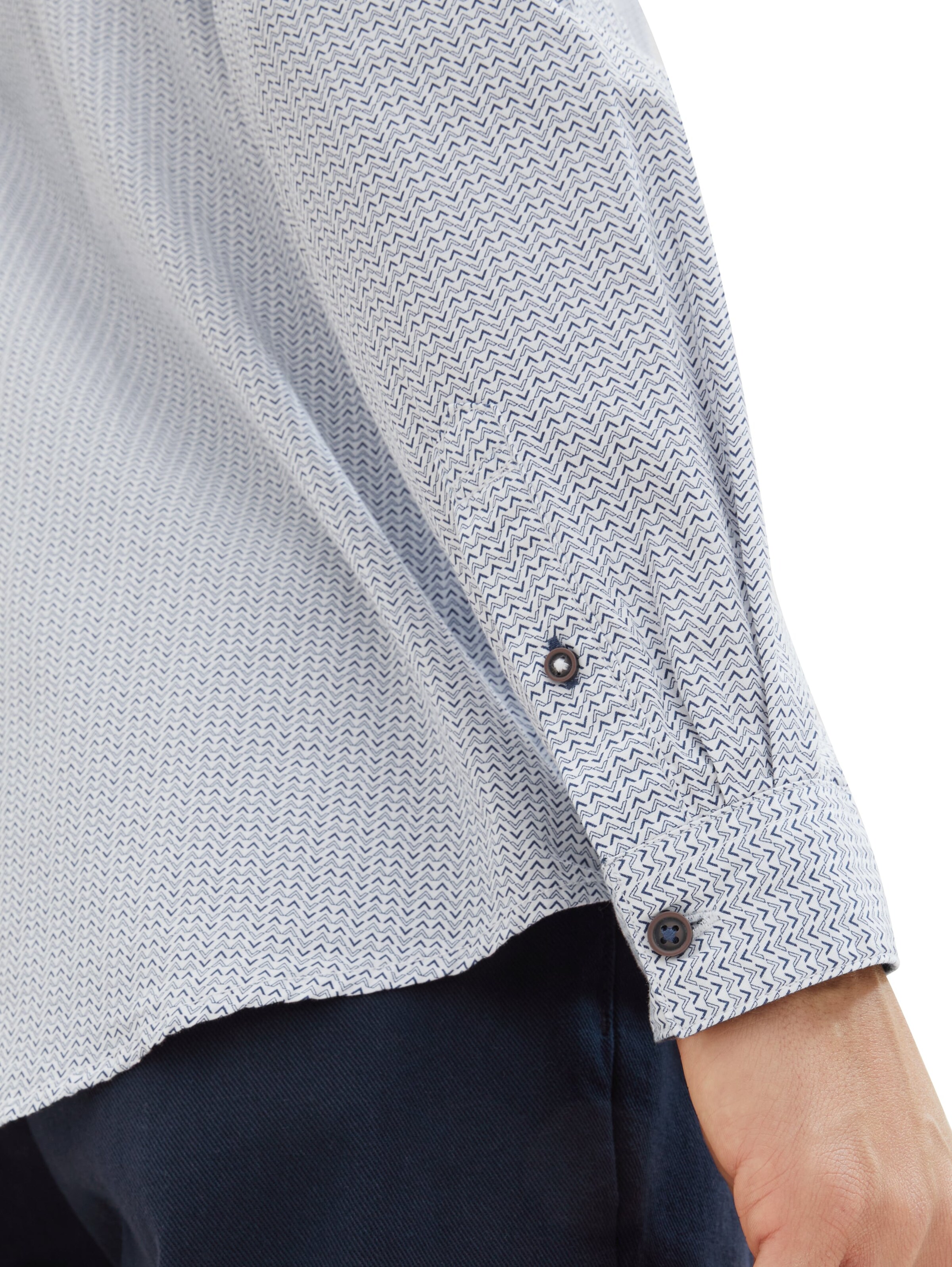 TOM TAILOR Regular Fit Skjorte i blå