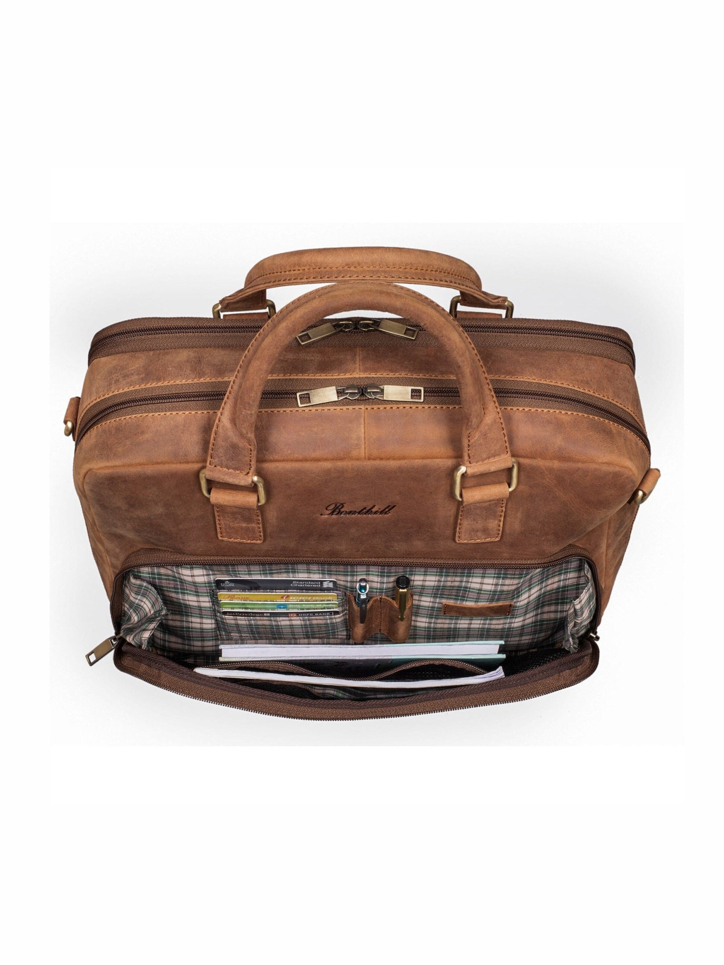 Benthill Briefcase in Brown