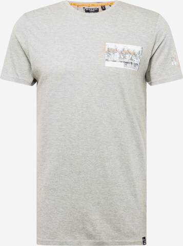 BRAVE SOUL Shirt in Grey: front