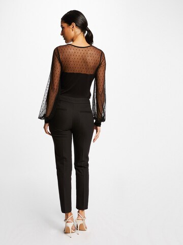 Morgan Shirt Bodysuit 'TINA' in Black