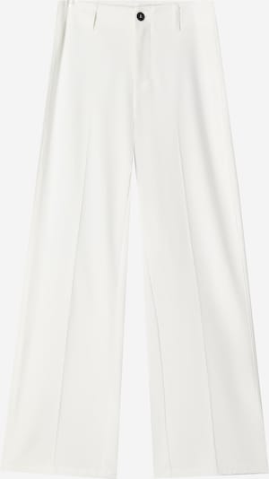 Bershka Suorat housut värissä valkoinen, Tuotenäkymä