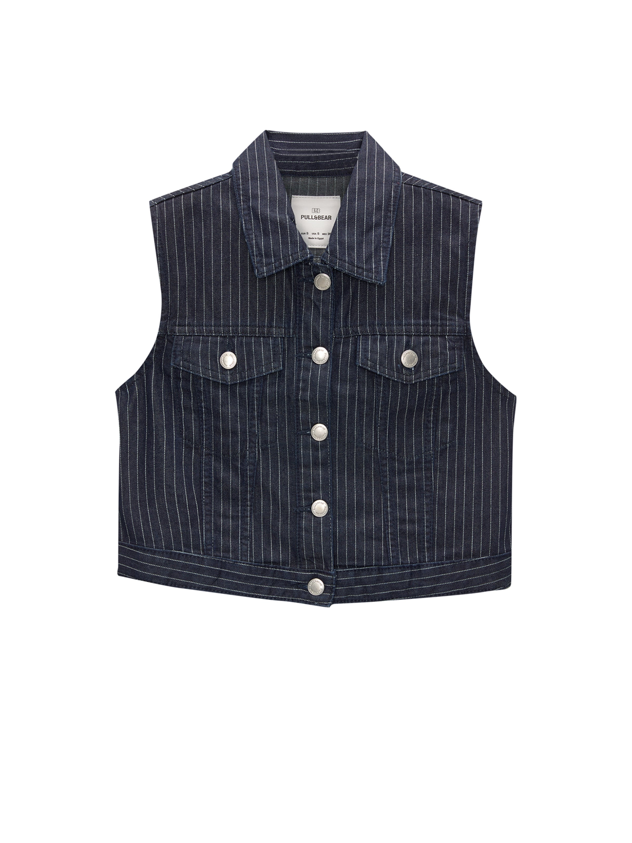 Gilet di Pull&Bear in blu: frontale