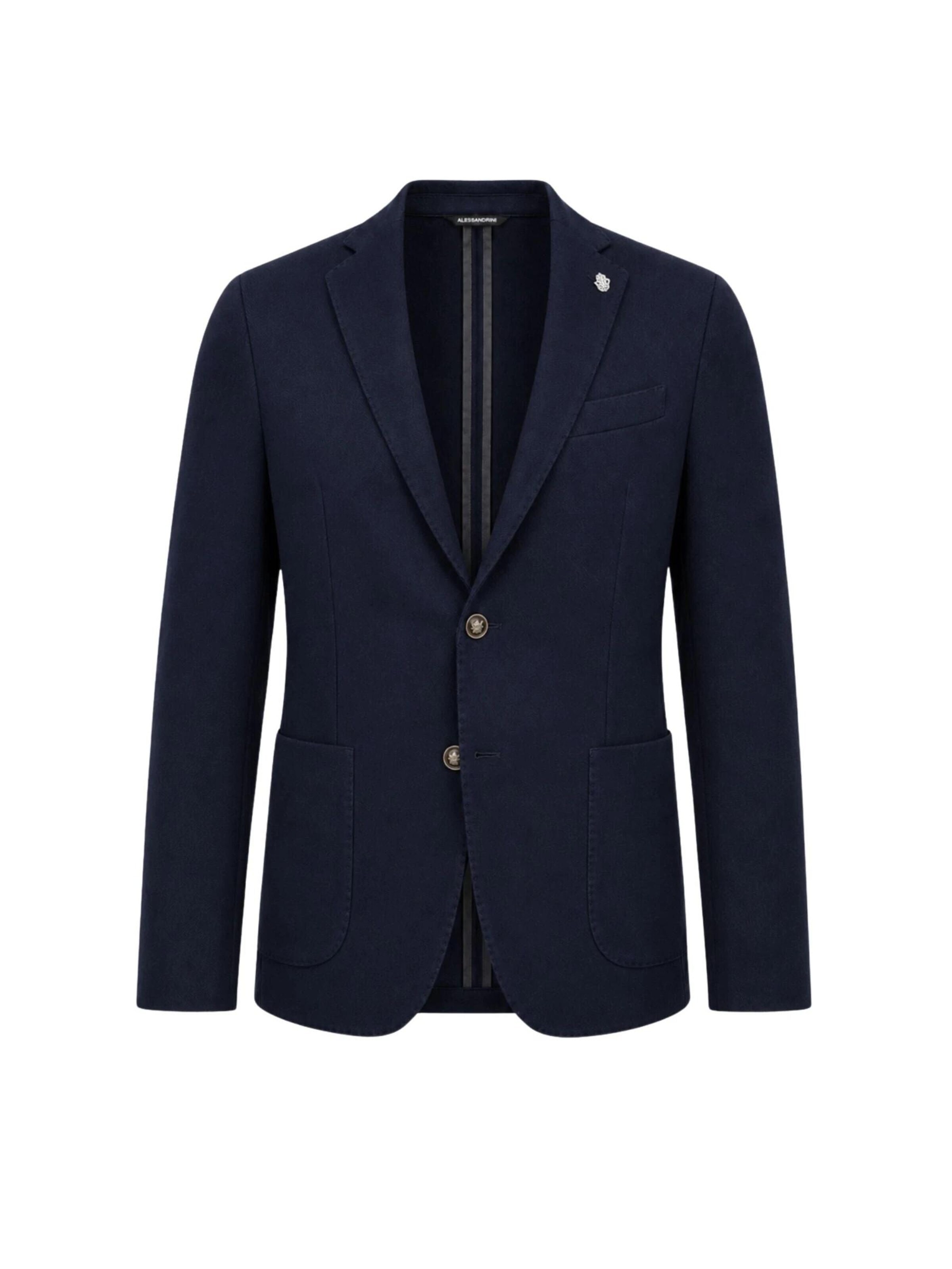 DANIELE ALESSANDRINI Regular Fit Sakko‌‌‌‌‌‌‌‌‌ in Blau: Vorderseite