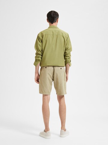 SELECTED HOMMEregular Chino hlače 'Brody' - zelena boja