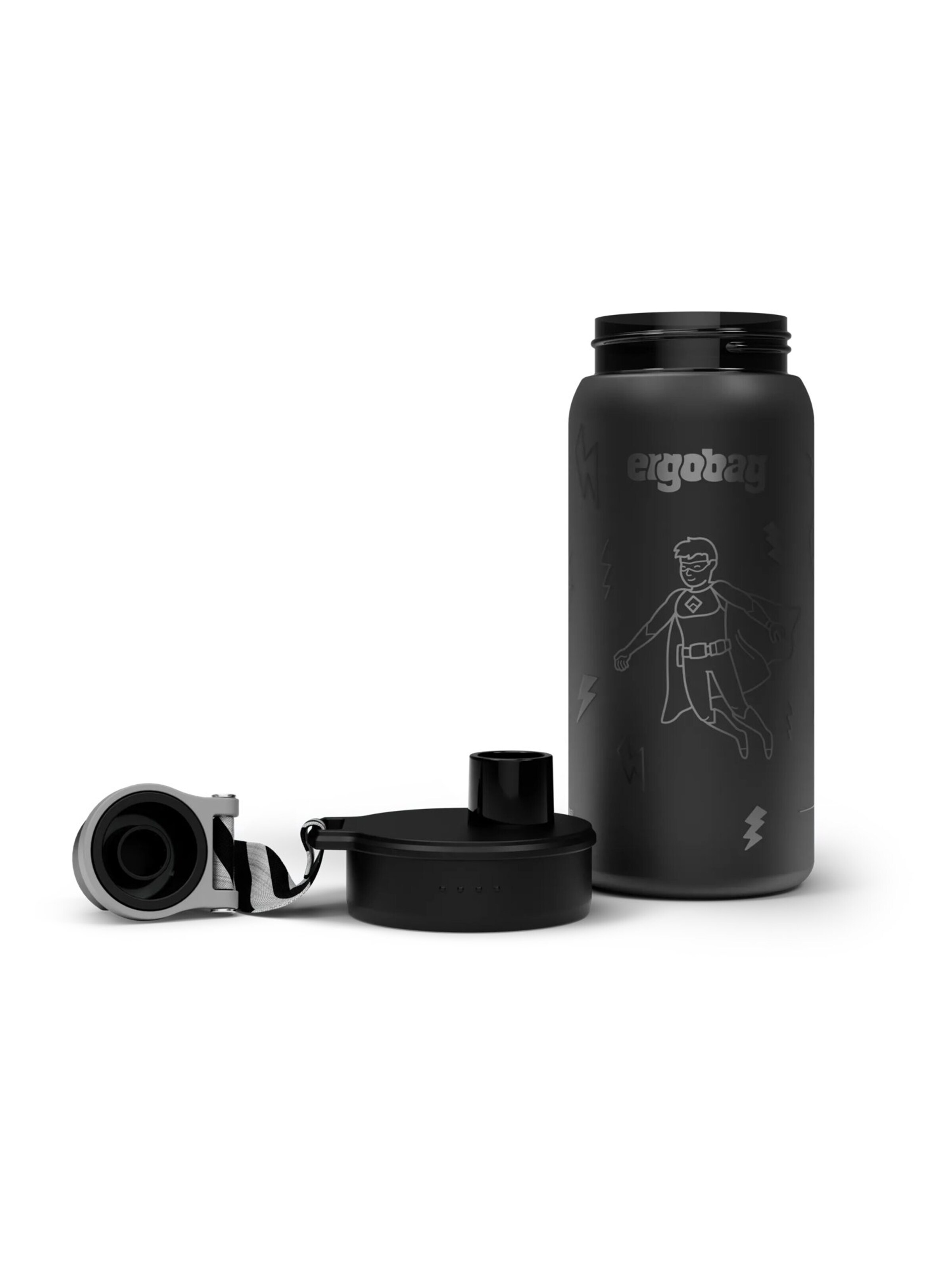 ergobag Trinkflasche 'Trinkflasche Trinkflasche'‌‌‌ in Schwarz