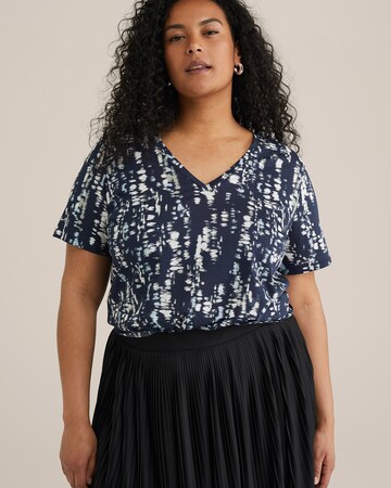 WE Fashion T-Shirt in Blau: Vorderseite