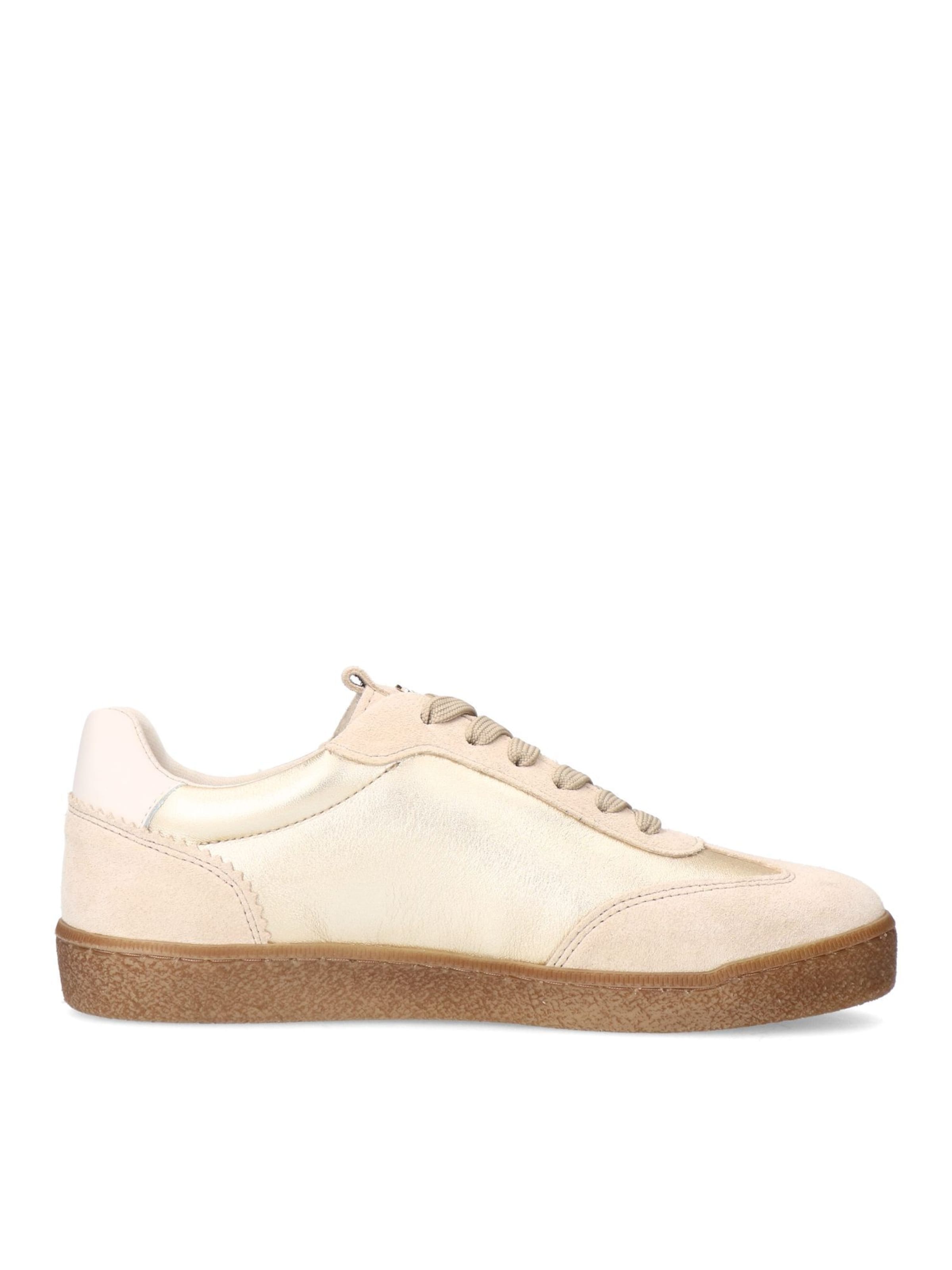 Baskets basses no stress en or