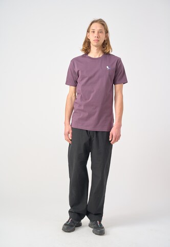 Cleptomanicx T-Shirt 'Embro Gull' in Lila