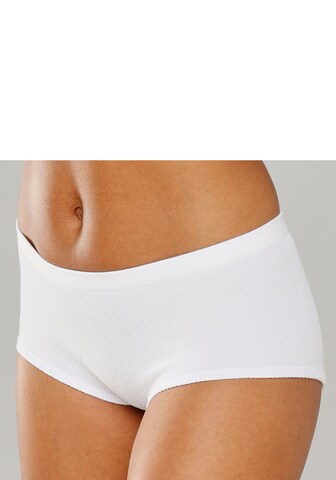 LASCANA Boyshorts in White: front