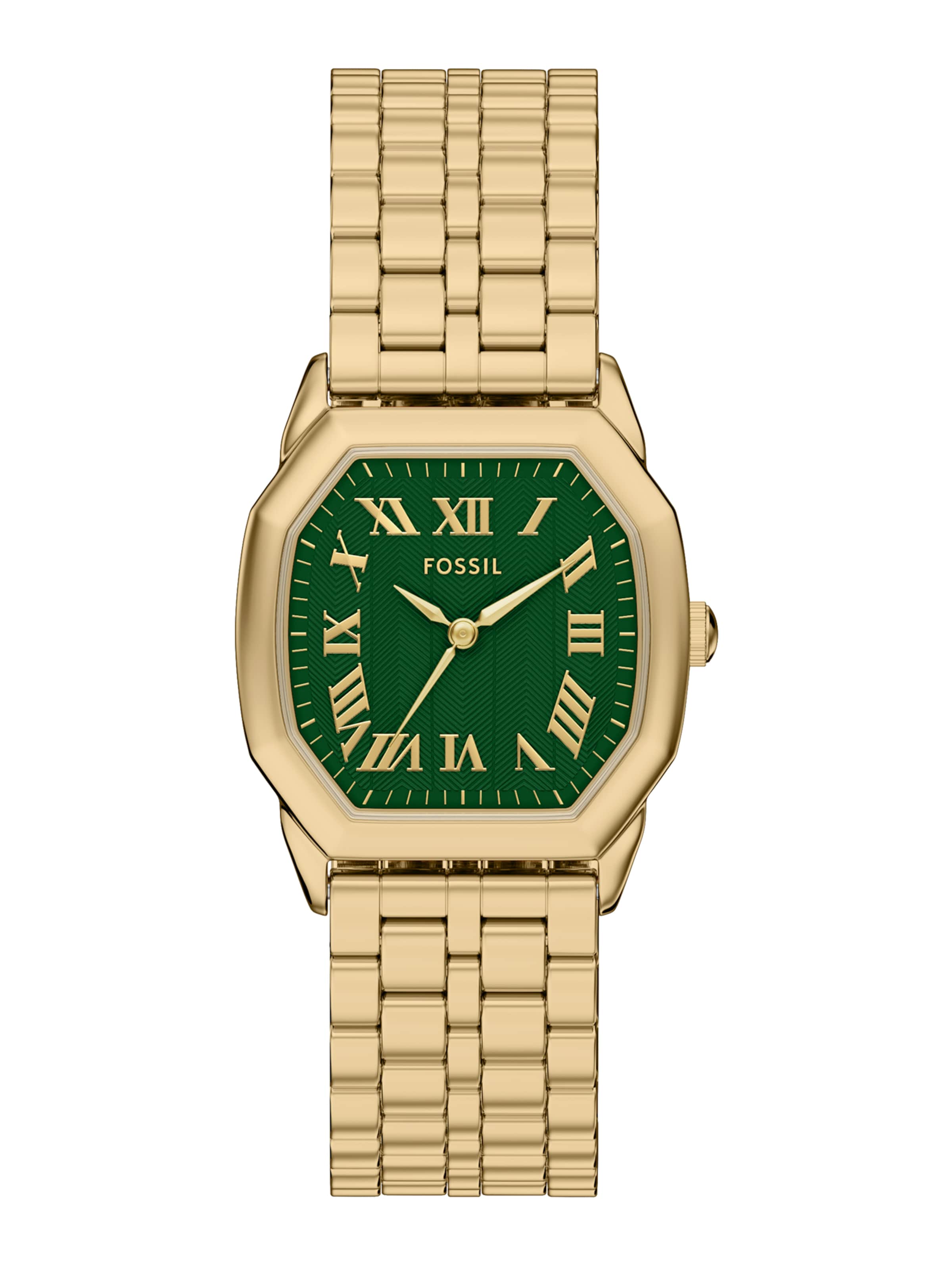 FOSSIL Analogové hodinky 'HARLOW' – zlatá: přední strana