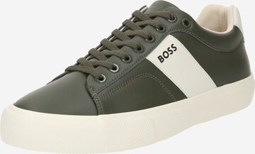 BOSS Sneaker low 'Aiden Tenn' i grøn: forside