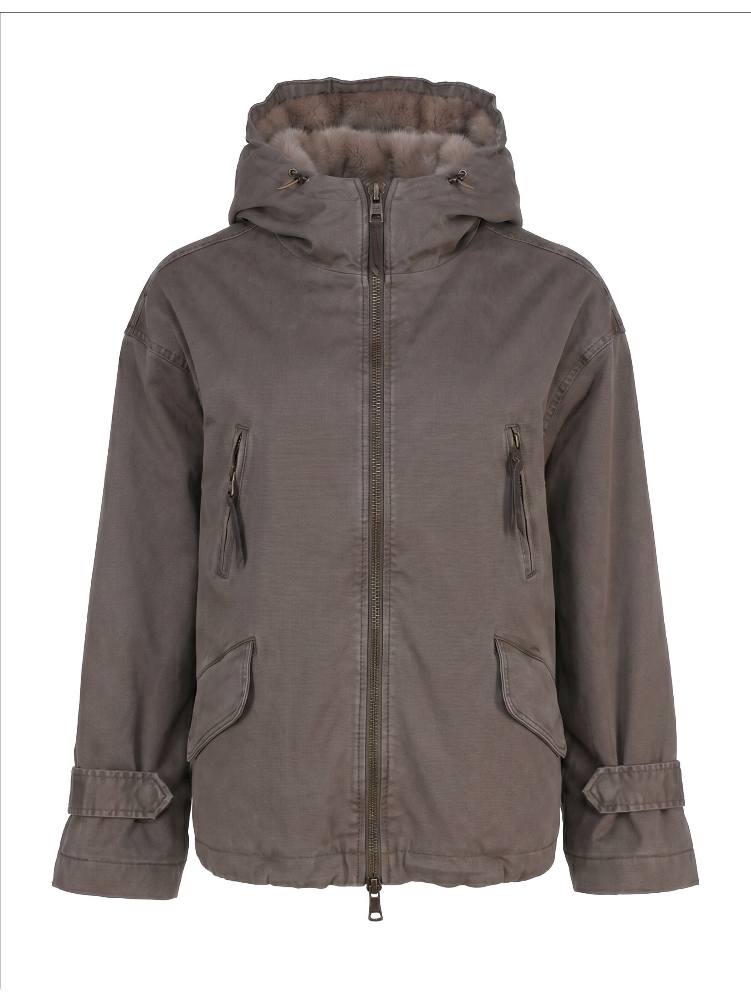 BLONDE No. 8 Winter jacket 'Bella' in Grey: front