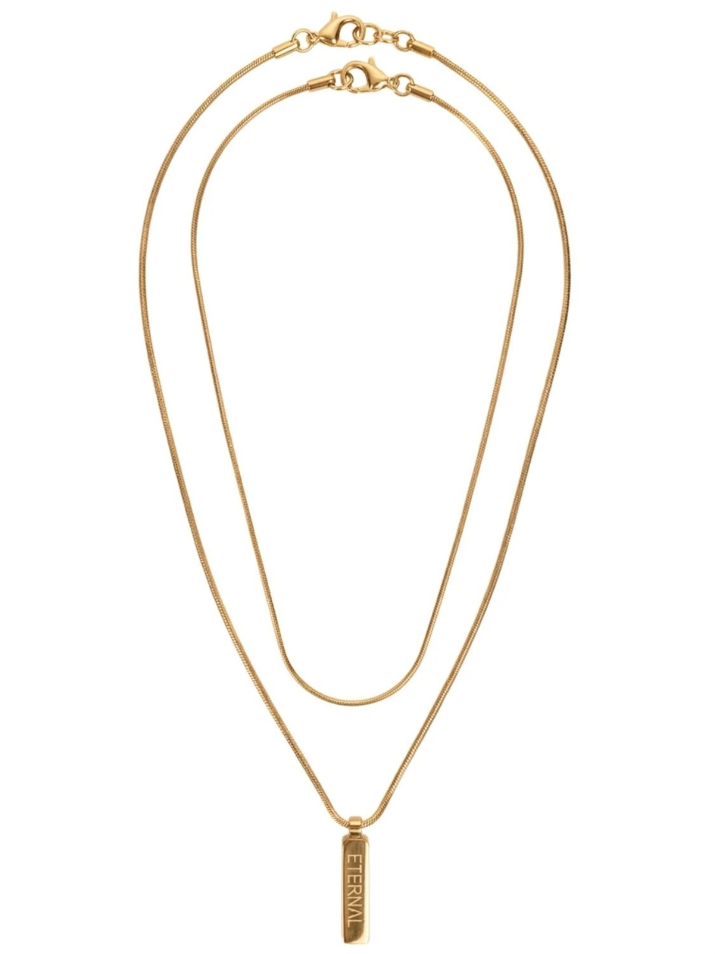 Eternal Ketting 'Snake Set' in Goud: voorkant