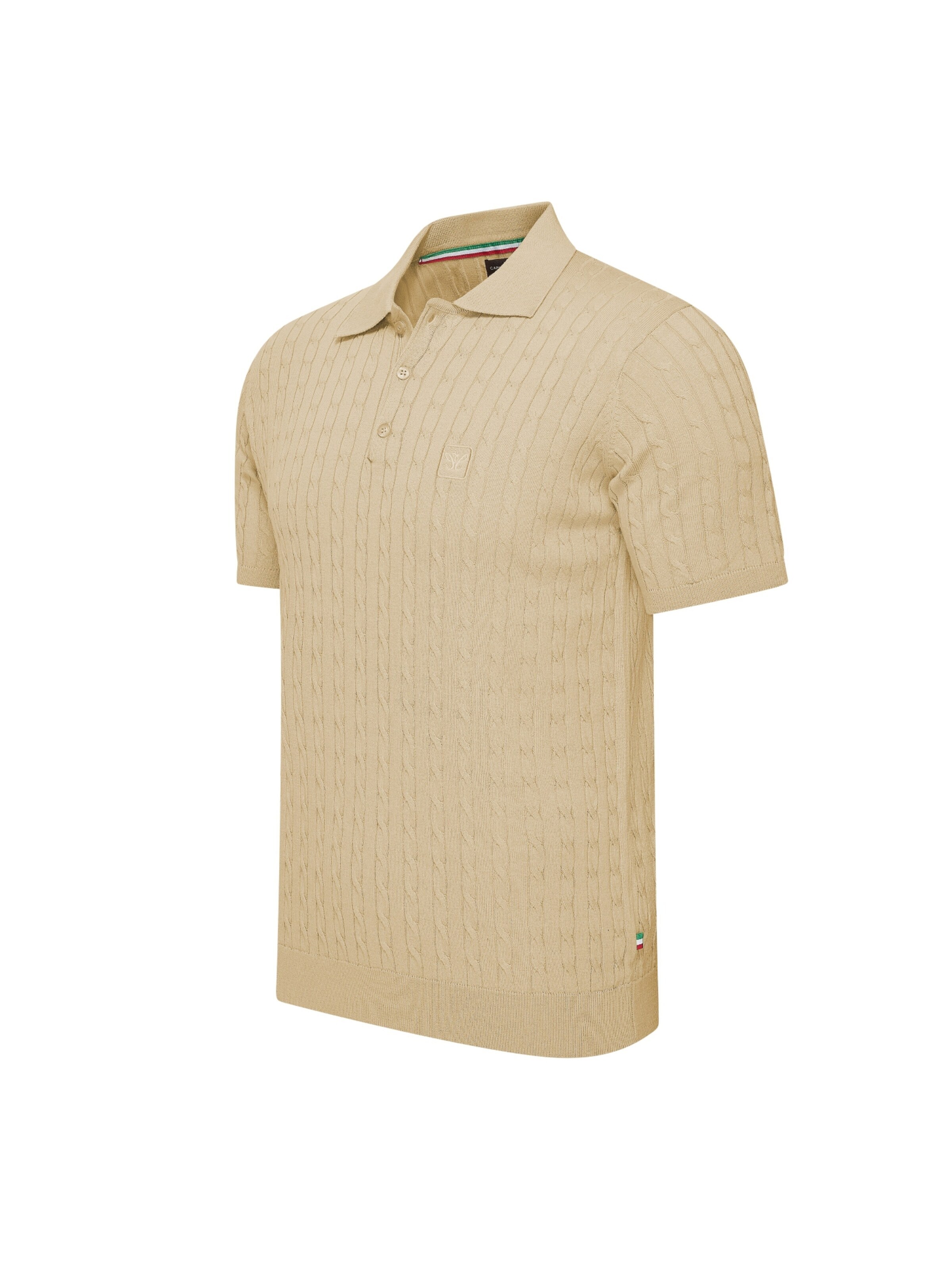 CAPPUCCINO Shirt 'Cappuccino Italia ''Caorle Cable Knit''' in Black: front
