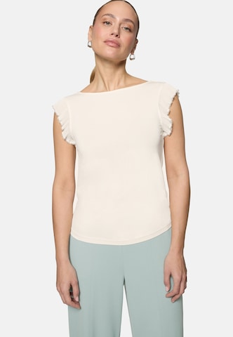 T-shirt zero en beige : devant
