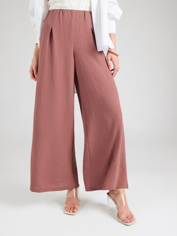 ONLY Wide leg Παντελόνι πλισέ 'ONLJOSLIN METTE' σε ροζ: μπροστά