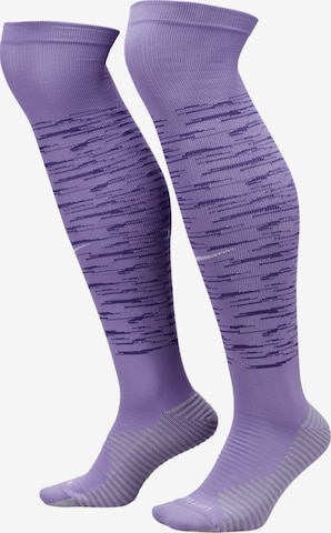 NIKE Soccer Socks in Purple: front