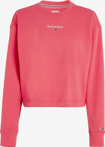 Felpa di Tommy Jeans in rosa: frontale