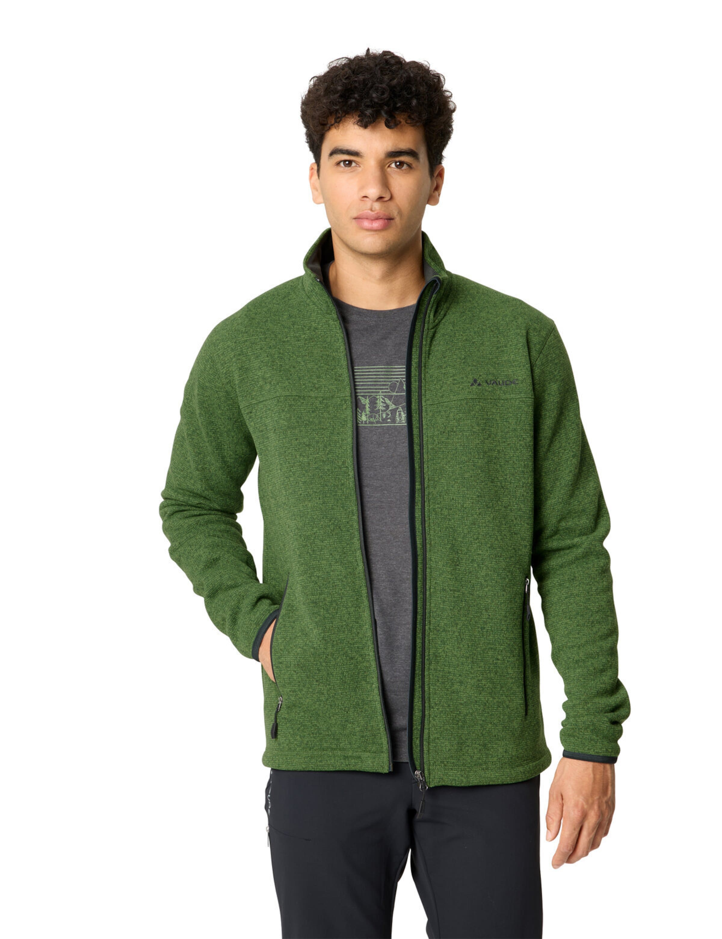 VAUDE Gebreid sportvest 'Rienza III' in Groen
