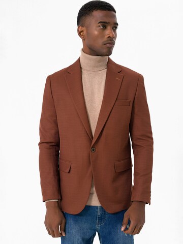 Slim fit Giacca da completo di Daniel Hills in marrone: frontale